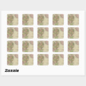 Boston 2 quadratischer aufkleber (Blatt)