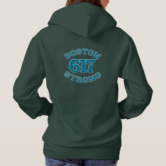 BOSTON 617 STRONG 3D Patch Hoodie (Rückseite)