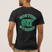 BOSTON 617 STRONG 3D Patch T-Shirt (Rückseite)