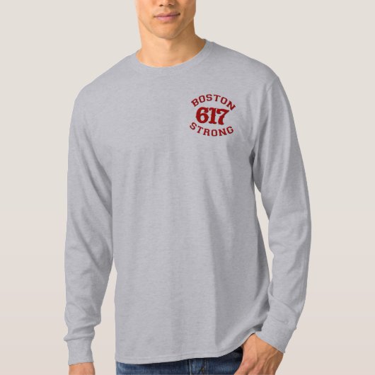 BOSTON 617 STRONG 3D Patch T-Shirt (Vorderseite)