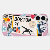 Boston-Abenteuer-Boarding-Pass-Handyhülle Case-Mate iPhone Hülle (Rückseite (Horizontal))