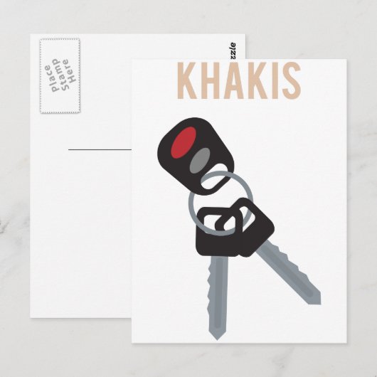 Boston Accent Car Keys Postkarte (Vorne/Hinten)