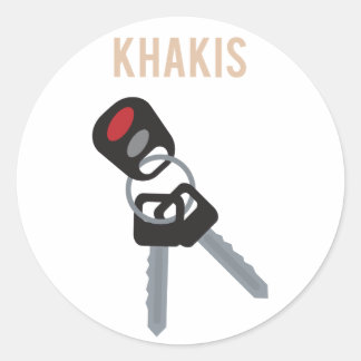 Boston Accent Car Keys Runder Aufkleber