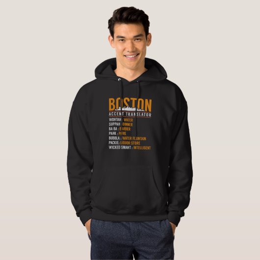 Boston Accent Translator Hoodie (Vorne ganz)