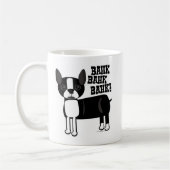 Boston-Akzent Terrier 2 mit Seiten versehen Kaffeetasse (Links)