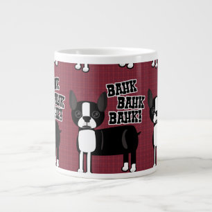 Boston-Akzent-Terrier-Muster Jumbo-Tasse