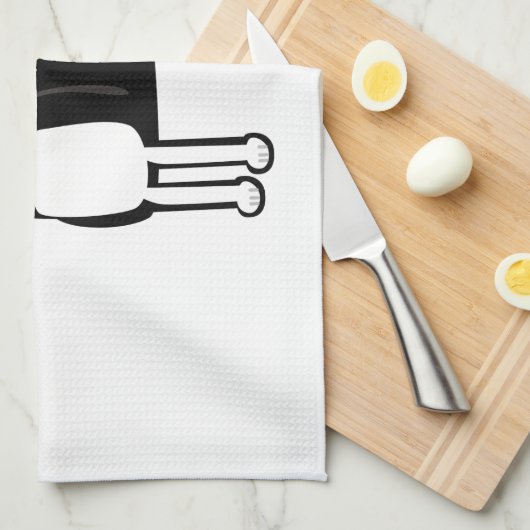 Boston-Akzent Terrier zu Hause Handtuch (Viertel Falte)