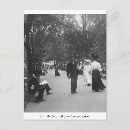 Boston allgemein, Vintages Amerika 1906 Postkarte (Vorderseite)