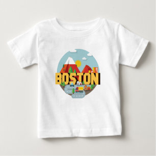 Boston als Bestimmungsort Baby T-shirt