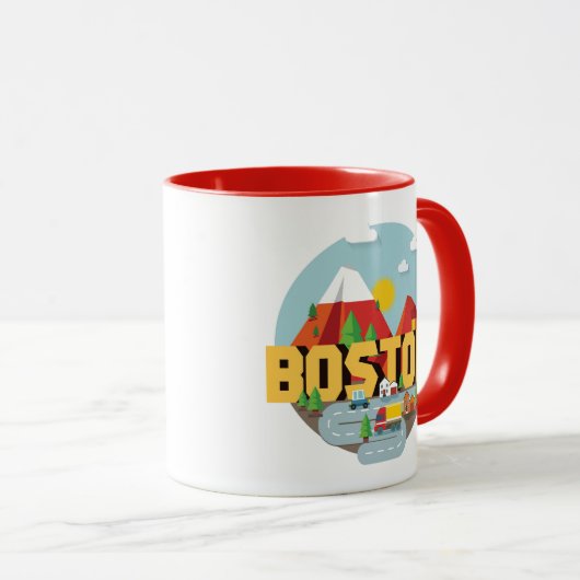 Boston als Bestimmungsort Tasse (VorderseiteRechts)