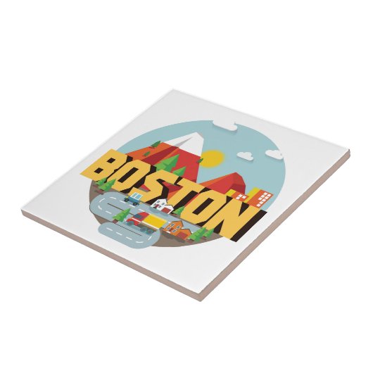 Boston als Ziel Fliese (Seite)