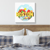 Boston als Ziel Leinwanddruck (Insitu (Schlafzimmer))