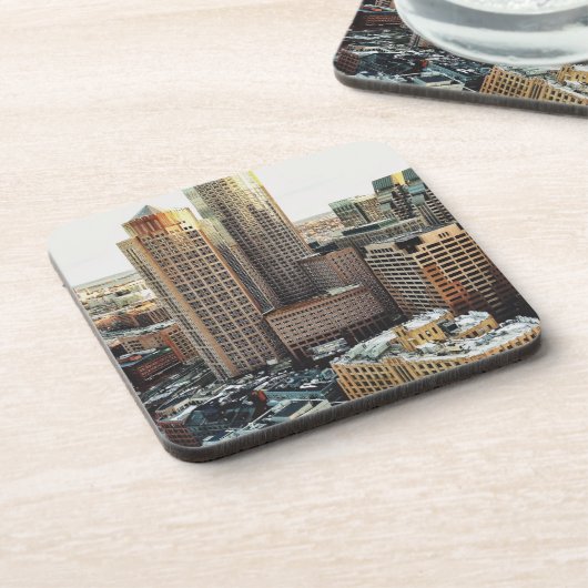 Boston-Ansicht Getränkeuntersetzer (Linke Seite)