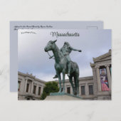 Boston Appell an die "Große Geist-Postkarte" Postkarte (Vorne/Hinten)