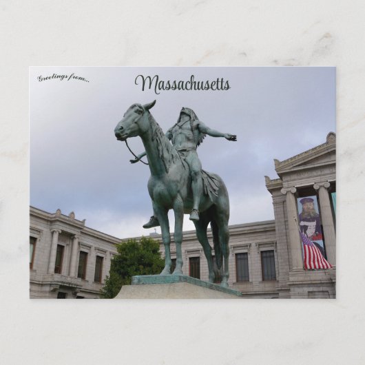 Boston Appell an die "Große Geist-Postkarte" Postkarte (Vorderseite)