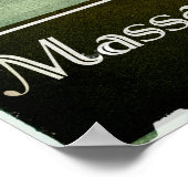 Boston Art Deco Design City Poster-Kunst Poster (Ecke)