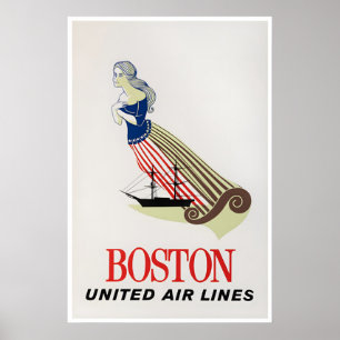 Boston Art Massachusetts Reiseplakat Vereinigt Poster