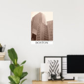 Boston - "Aufklärte Stadt" Poster (Heimbüro)