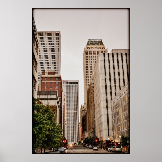 Boston Ave, Downtown Tulsa OK Poster (Vorne)