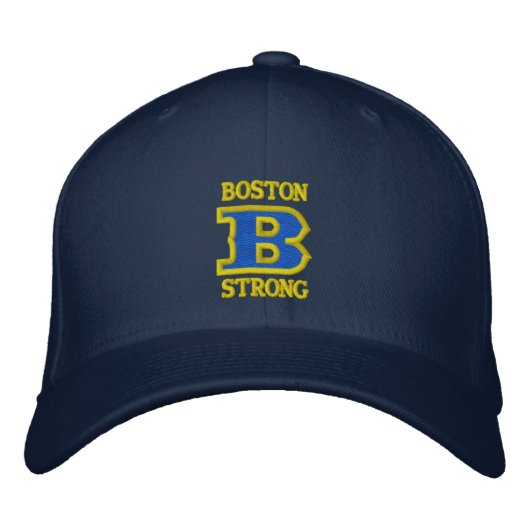 BOSTON B STRONG bestickte Cap RIBBON EDITION Bestickte Kappe (Vorderseite)