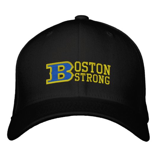 BOSTON B STRONG bestickte Hülle Bestickte Kappe (Vorderseite)
