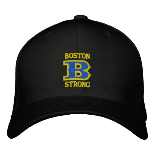 BOSTON B STRONG bestickte Hülle Bestickte Kappe (Vorderseite)