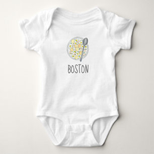 BOSTON Baby Massachusetts Clam Chowder Feinschmeck Strampler