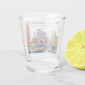 Boston Bachelorette Weekend Showglass Schnapsglas (Rückseite)