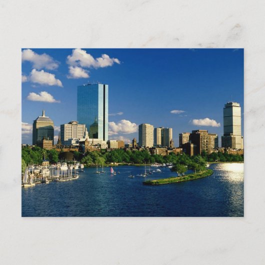 Boston Back Bay Area Postkarte (Vorderseite)