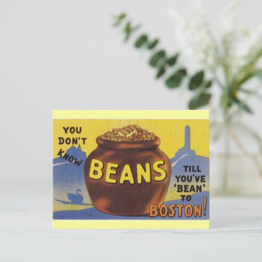 Boston Baked Beans Postkarte (Stehend Vorderseite)