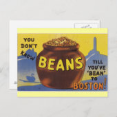 Boston Baked Beans Postkarte (Vorne/Hinten)