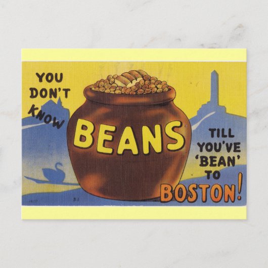 Boston Baked Beans Postkarte (Vorderseite)