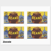 Boston Baked Beans Rechteckiger Aufkleber (Blatt)