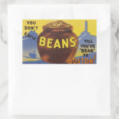 Boston Baked Beans Rechteckiger Aufkleber (Tasche)