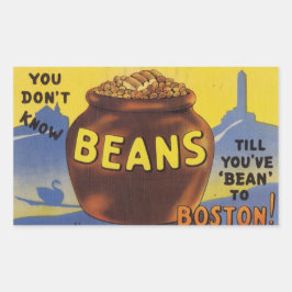 Boston Baked Beans Rechteckiger Aufkleber
