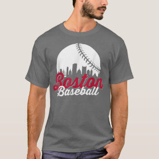 Boston Baseball Ball City Massachusetts Retro Vint T-Shirt