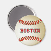 BOSTON BASEBALL MAGNET (Vorderseite/Rückseite)