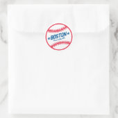 Boston Baseball Runder Aufkleber (Tasche)