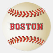 BOSTON BASEBALL RUNDER AUFKLEBER (Vorderseite)