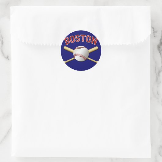 BOSTON BASEBALL RUNDER AUFKLEBER (Tasche)