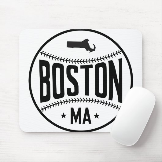 Boston Baseball Themed Mousepad (Mit Mouse)