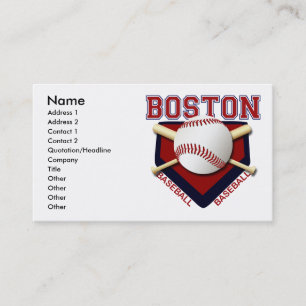 BOSTON-BASEBALL-VISITENKARTEN VISITENKARTE