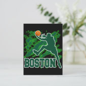 BOSTON BASKETBALL POSTKARTE (Stehend Vorderseite)