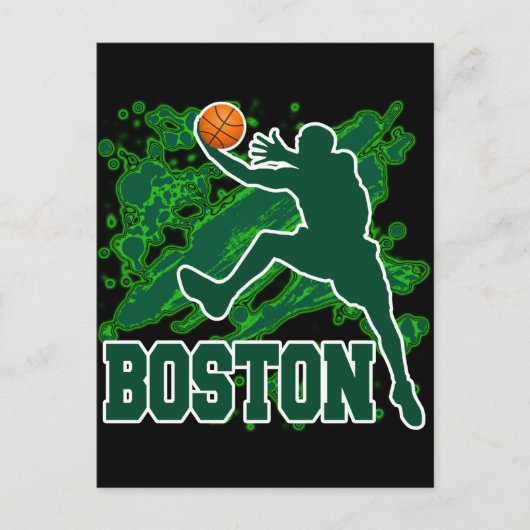 BOSTON BASKETBALL POSTKARTE (Vorderseite)