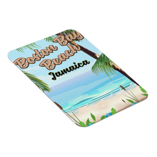 Boston Bay Beach, Jamaika Magnet (Rechte Seite)