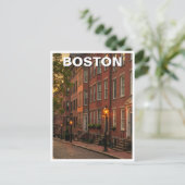 Boston Beacon Hill Travel Postkarte (Stehend Vorderseite)