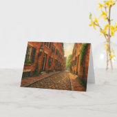 Boston Beacon Hill Watercolor Card Karte (Gelbe Blume)