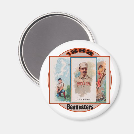 Boston Beaneaters Magnet (Vorderseite/Rückseite)