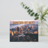 BOSTON BEI NITE BY MOJISOLA A GBADAMOSI OKUBULE POSTKARTE (Stehend Vorderseite)