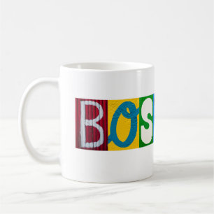 Boston beschriftet Tasse